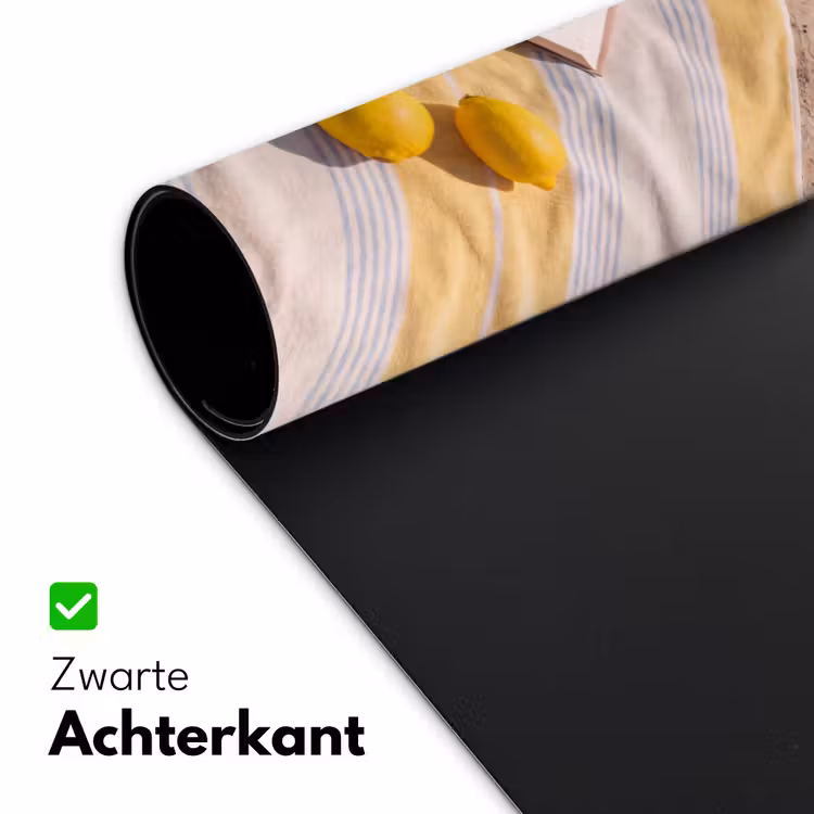 Boek - Zonnebril - Strand - Zomer - Geel Muismat XXL klein -sfeer2