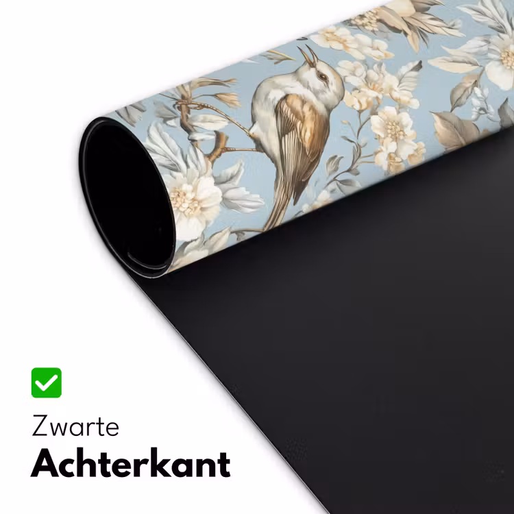 Botanisch - Zangvogel - Blauw Muismat XXL klein 681 -sfeer2