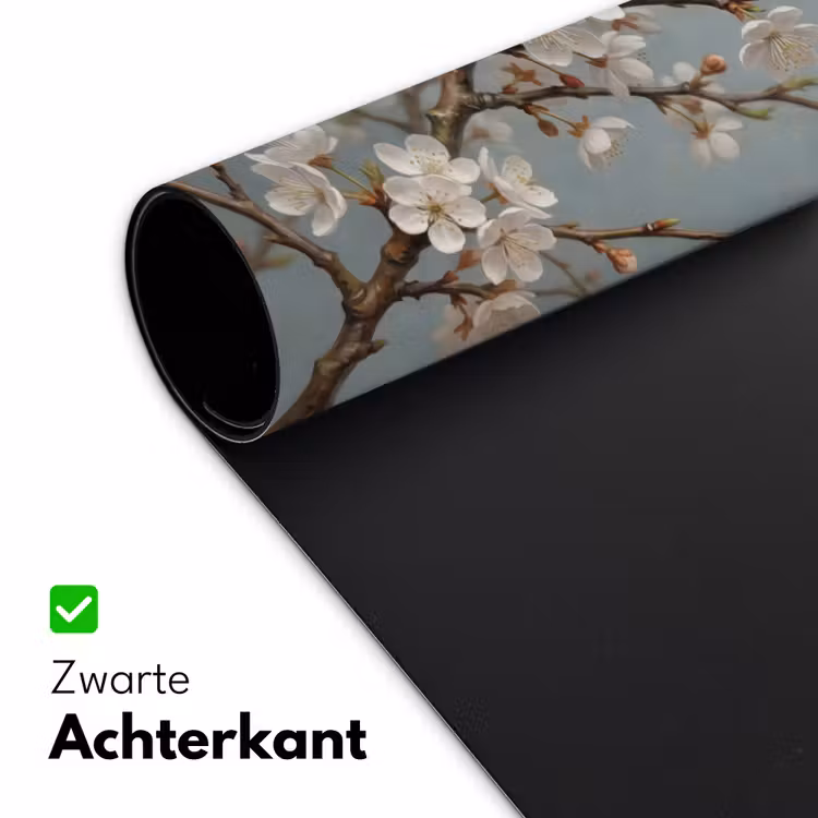 Botanisch - Stilleven - Blauw Muismat XXL klein -sfeer2
