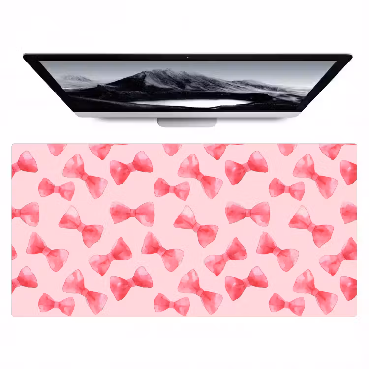 Strikken - Aquarel - Roze Muismat XXL klein 681 -zzz3d
