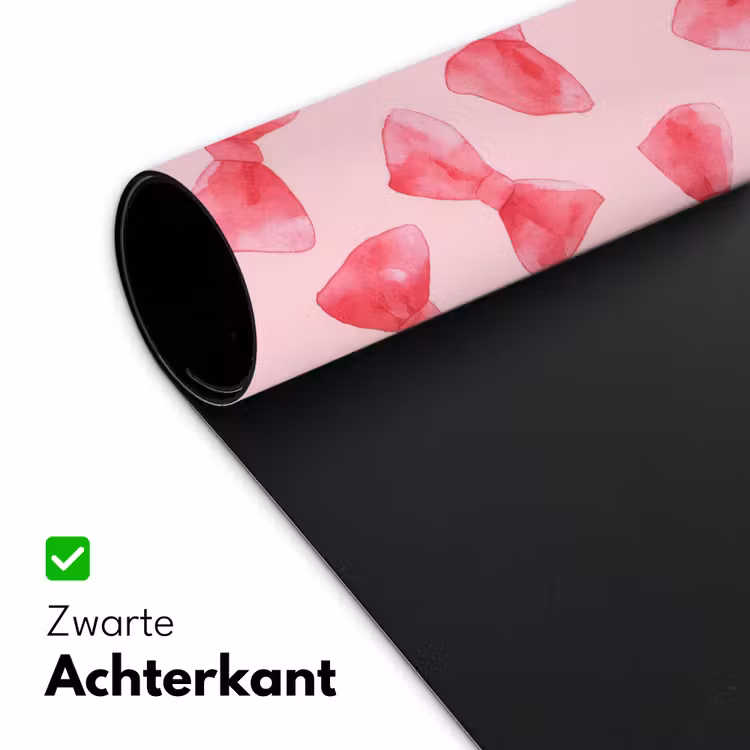 Strikken - Aquarel - Roze Muismat XXL klein 681 -sfeer2