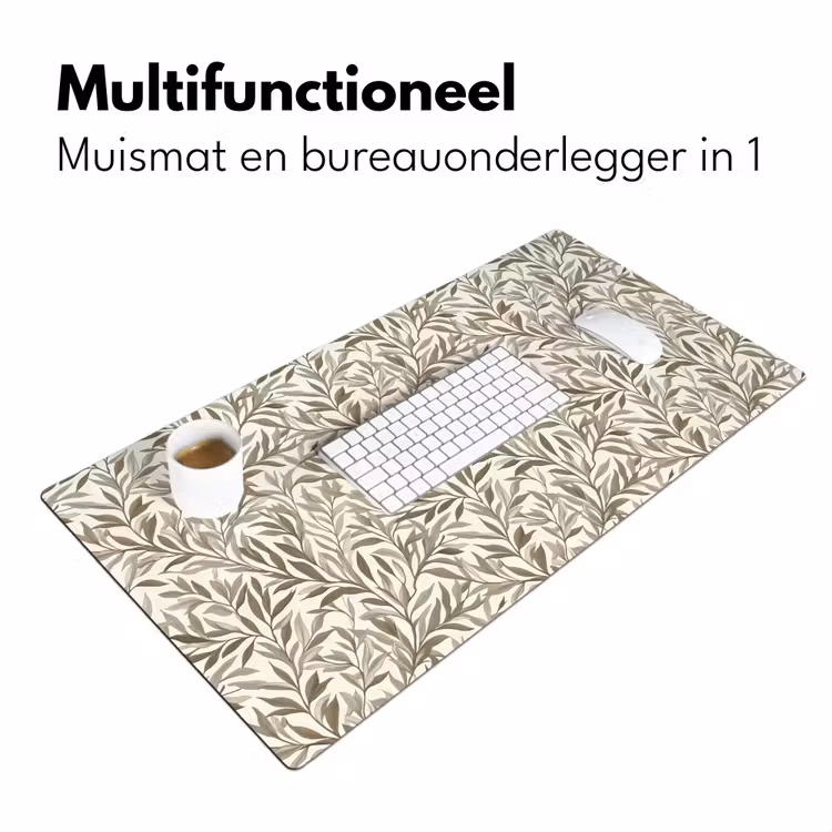 Takken - Botanisch - Taupe Muismat XXL klein 681 -sfeer4
