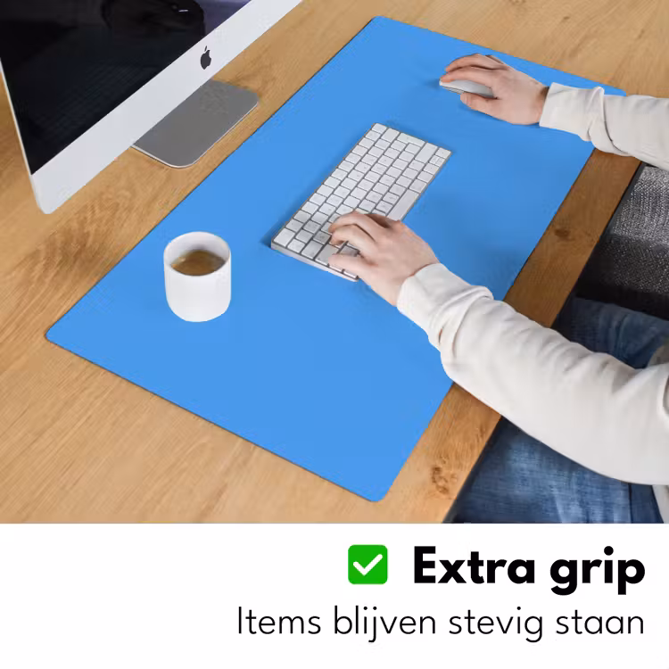 Bright - Azure - Blauw Muismat XXL klein 681 -sfeer3