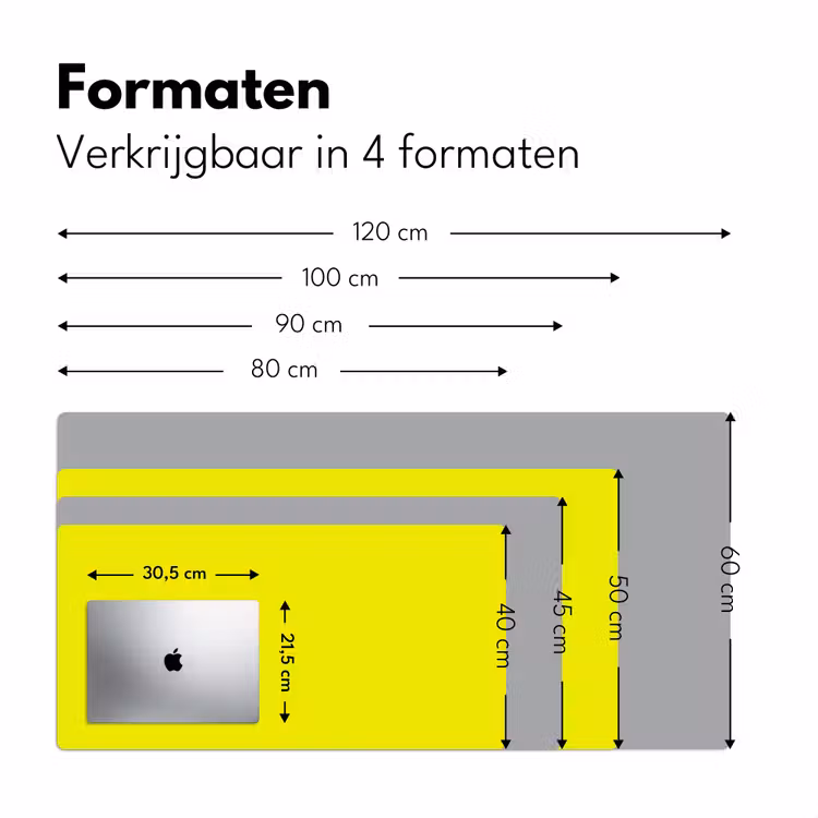 Bright - Canary - Geel Muismat XXL klein 681 -sfeer5