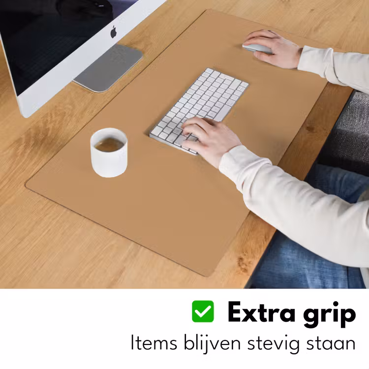 Bruin - Effen print Muismat XXL klein -sfeer3