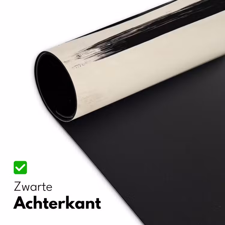 Penseelstreken - Verticaal - Zwart Muismat XXL klein -sfeer2