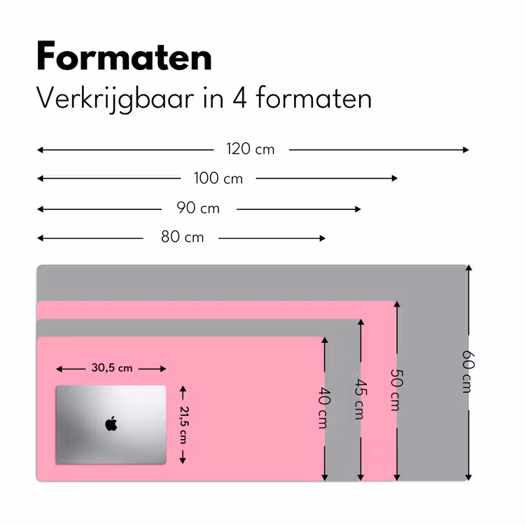 Bubblegum - Pink - Roze Muismat XXL klein 681 -sfeer5