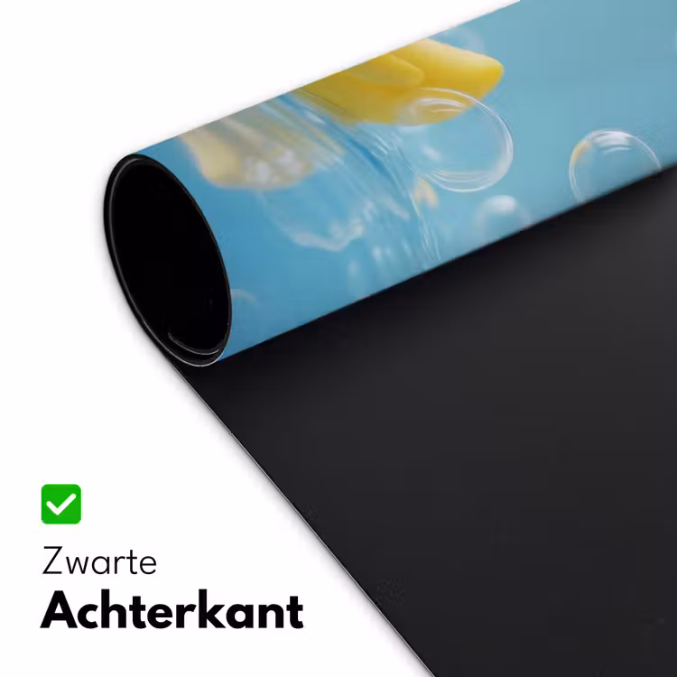 Bubbels - Badeend - Geel Muismat XXL klein -sfeer2