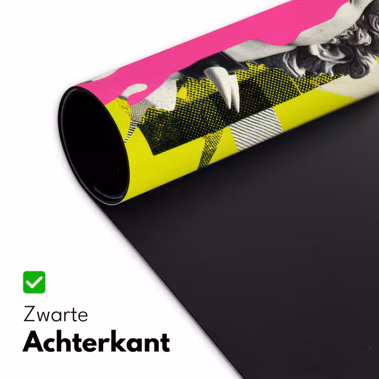 Buste - Verf - Geel Muismat XXL klein -sfeer2