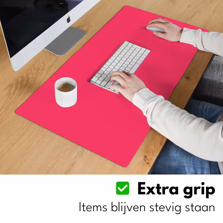 Karmijn - Kleuren - Palet - Roze Muismat XXL klein -sfeer3