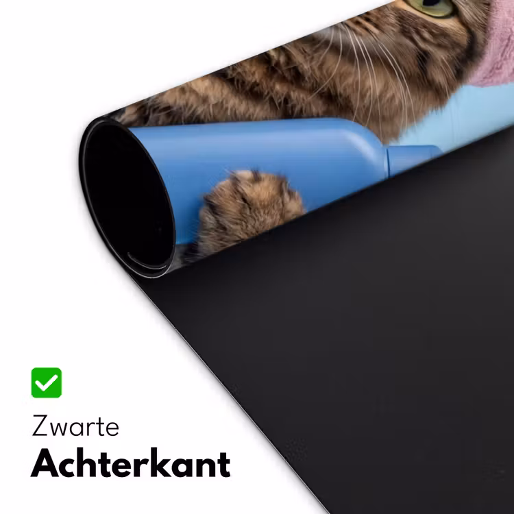 Kat - Handdoek - Washand - Zeep Muismat XXL klein -sfeer2