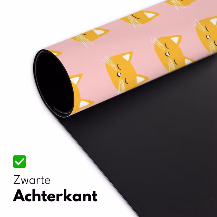 Katten - Patroon - Roze Muismat XXL klein 681 -sfeer2