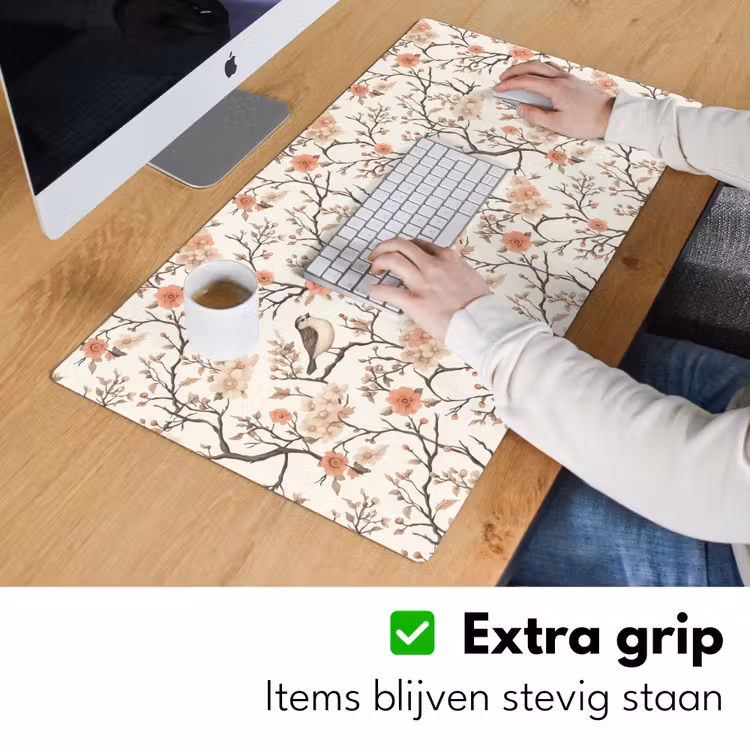 Kersenbloesem - Mus - Roze Muismat XXL klein 681 -sfeer3