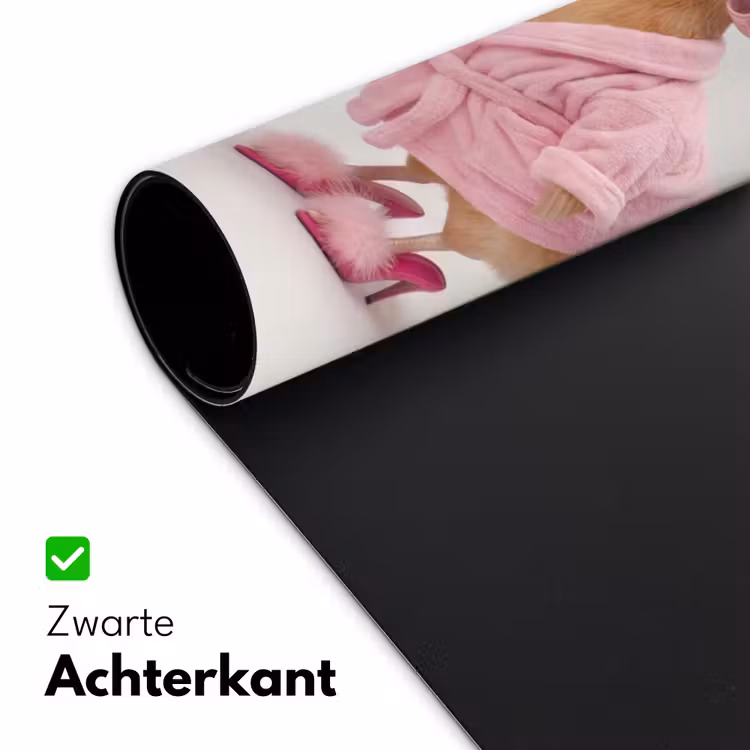 Kippen - Badjas - Krukspelden - Hakken Muismat XXL klein -sfeer2