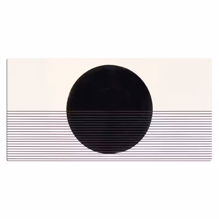Desk Mat - Circle - Lines - Abstract - Cirkel - Lijnen - Abstract Muismat XXL klein