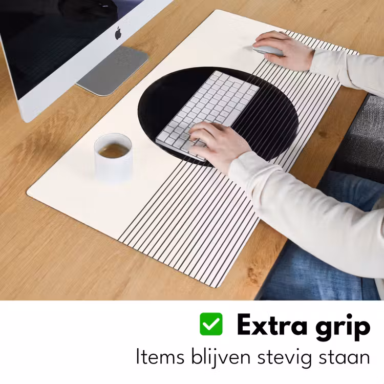 Desk Mat - Circle - Lines - Abstract - Cirkel - Lijnen - Abstract Muismat XXL klein