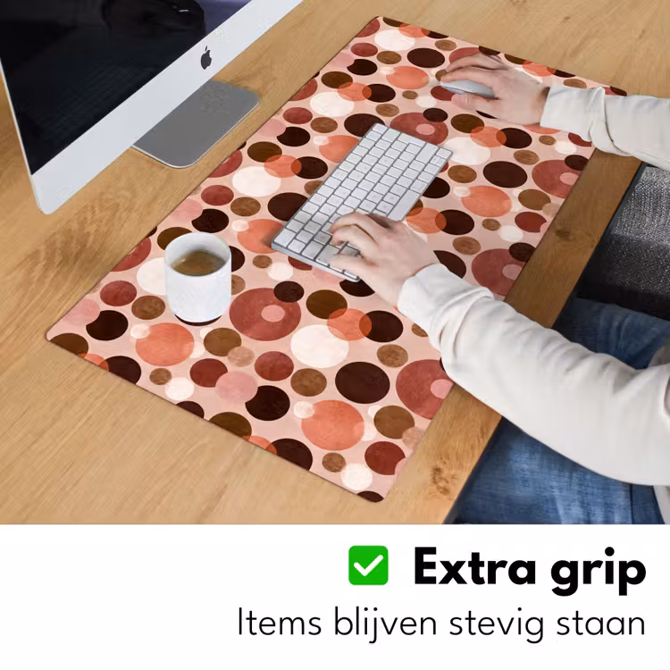 Cirkels - Modern - Kleurrijk Muismat XXL klein 681 -sfeer3