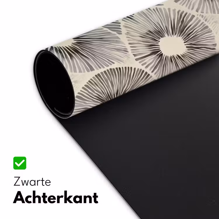 Cirkels - Patroon - Zwart Muismat XXL klein 681 -sfeer2