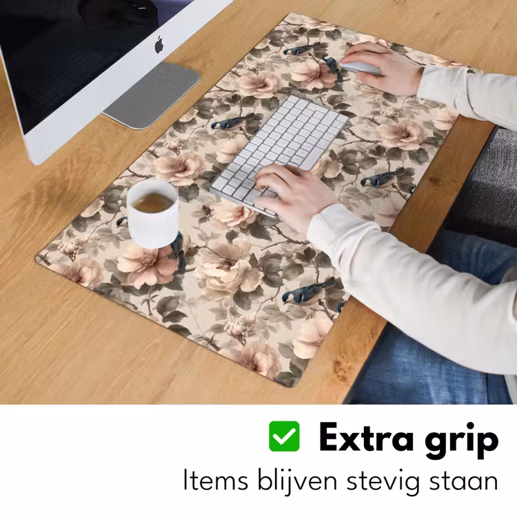 Klassiek - Vogels - Kleurrijk Muismat XXL klein 681 -sfeer3