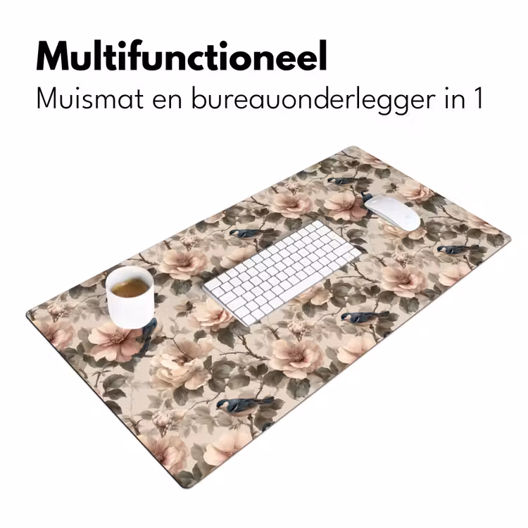 Klassiek - Vogels - Kleurrijk Muismat XXL klein 681 -sfeer4