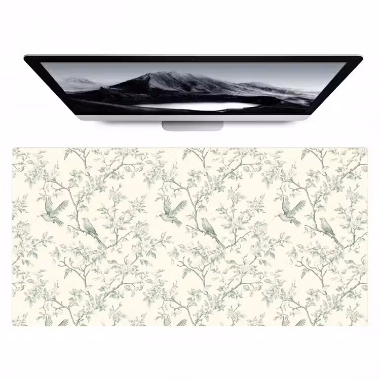Klassiek - Vogels - Groen Muismat XXL klein 681 -zzz3d