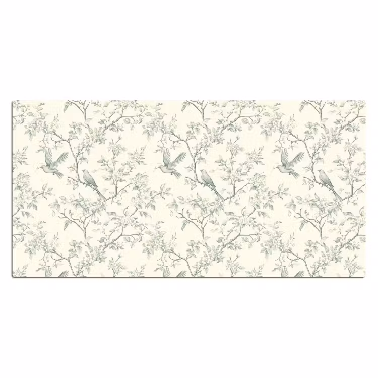 Klassiek - Vogels - Groen Muismat XXL klein 681 -3d_leeg