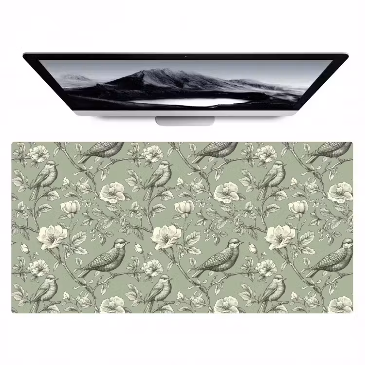 Klassiek - Botanisch - Groen Muismat XXL klein 681 -zzz3d