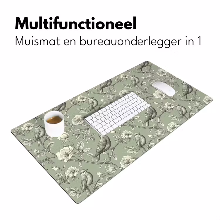 Klassiek - Botanisch - Groen Muismat XXL klein 681 -sfeer4