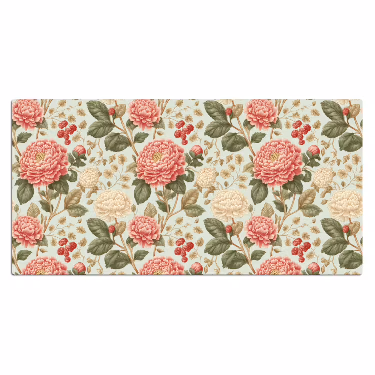 Klassiek - Botanisch - Veelkleurig Muismat XXL klein 681 -3d_leeg
