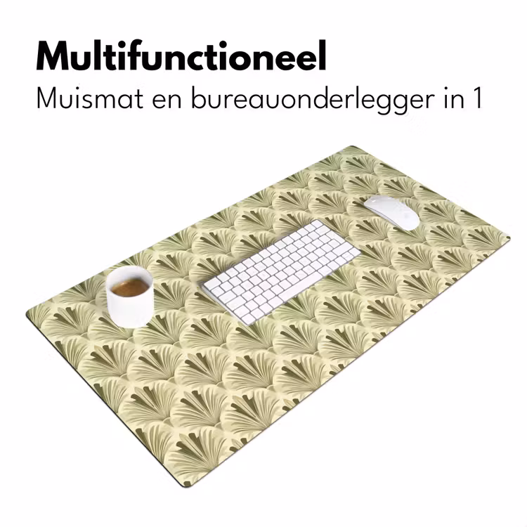 Klassiek - Waaier - Groen Muismat XXL klein 681 -sfeer4