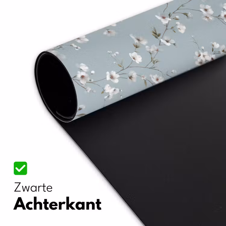 Klassiek - Bloemen - Blauw Muismat XXL klein 681 -sfeer2
