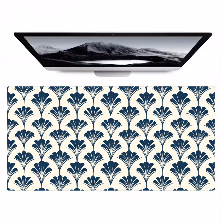 Klassiek - Motief - Blauw Muismat XXL klein 681 -zzz3d