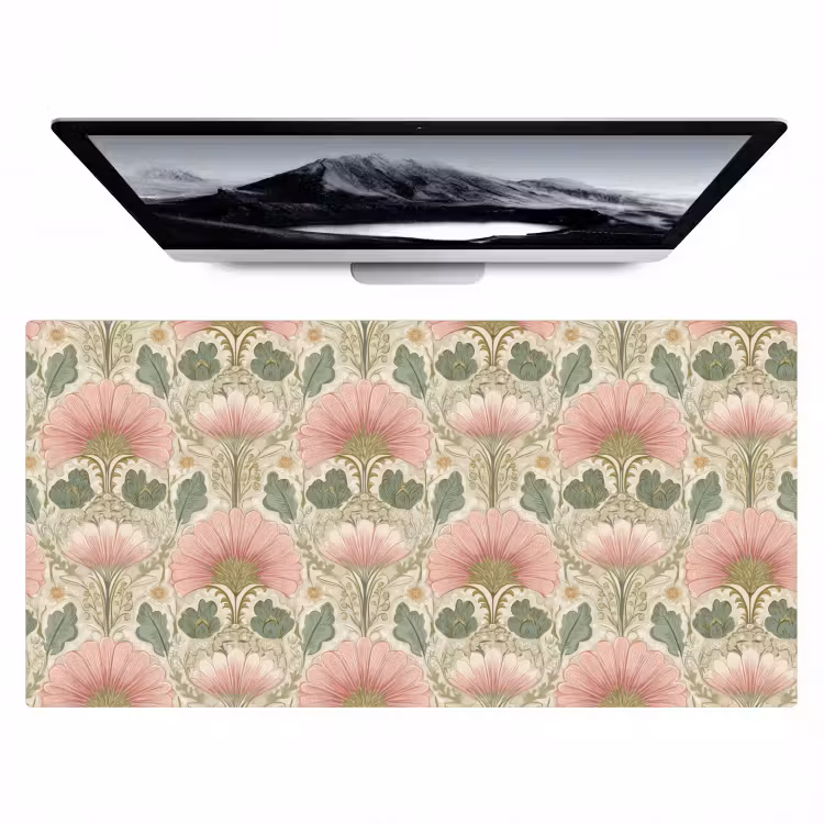 Klassiek - Patroon - Roze Muismat XXL klein 681 -zzz3d
