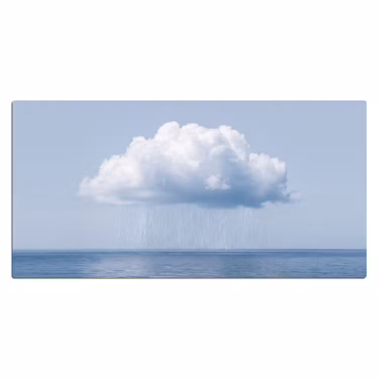 Desk Mat - Cloud - Rain - Nature - Wolk - Regen - Natuur Muismat XXL klein