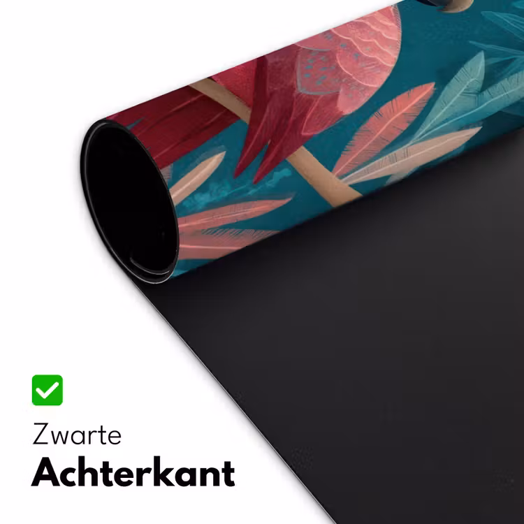 Kaketoe - Tropische bladeren - Tak Muismat XXL klein -sfeer2