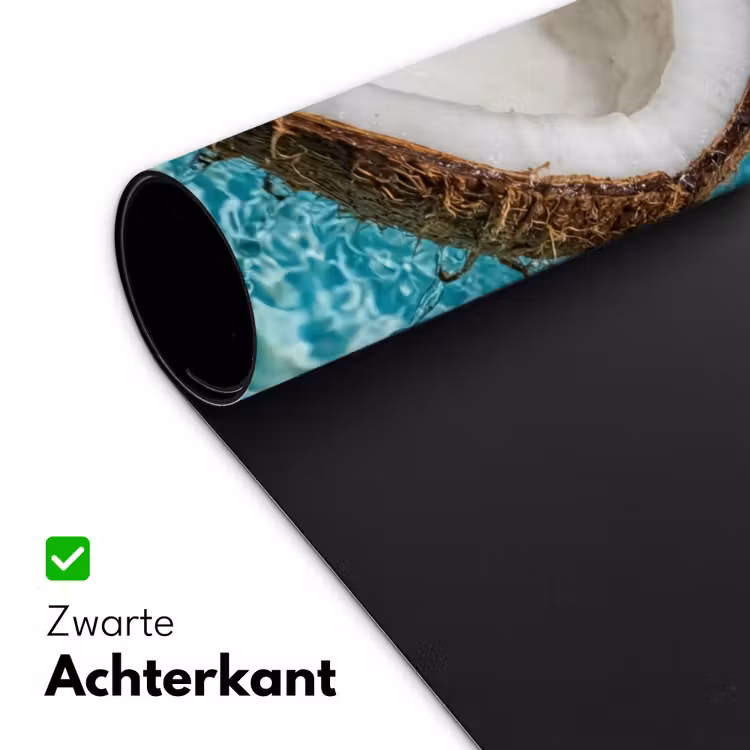Kokosnoot - Water - Wit Muismat XXL klein -sfeer2