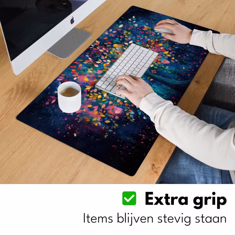 Kleurrijk - Boom - Magisch - Abstract Muismat XXL klein -sfeer3