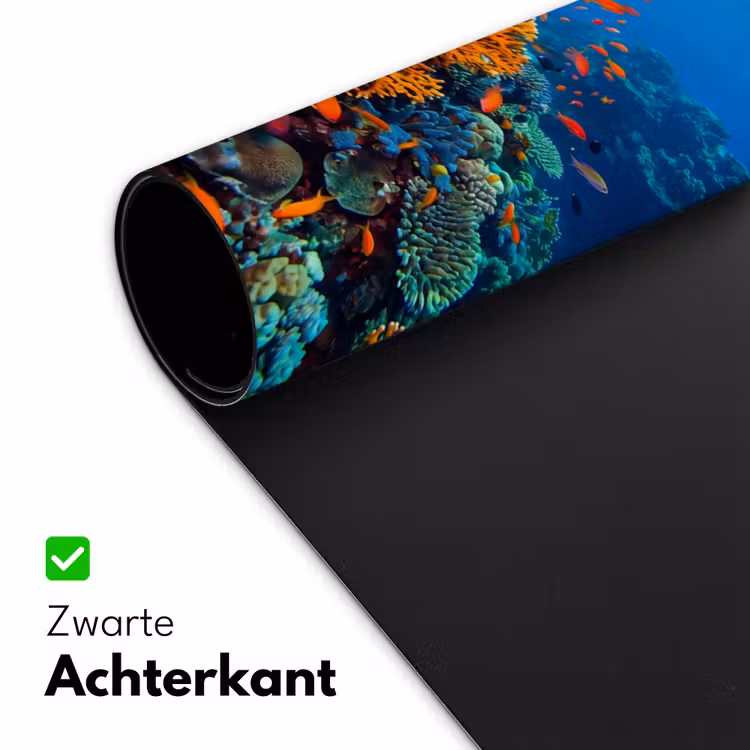 Koraal - Vissen - Oceaan - Natuur - Kleurrijk Muismat XXL klein -sfeer2