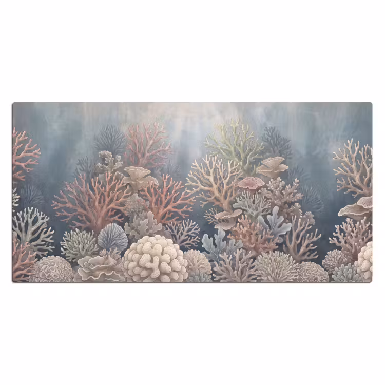 Koraal - Zeeleven - Onderwater - Illustratie - Natuur Muismat XXL klein -3d_leeg