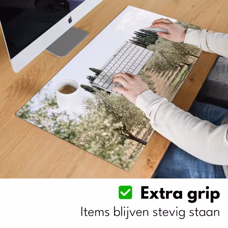 Desk Mat - Country house - olive tree - orchard - Landhuis - olijfboom - gaard Muismat XXL klein