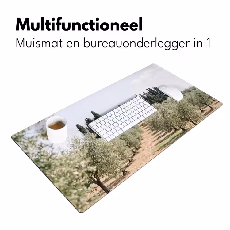 Desk Mat - Country house - olive tree - orchard - Landhuis - olijfboom - gaard Muismat XXL klein