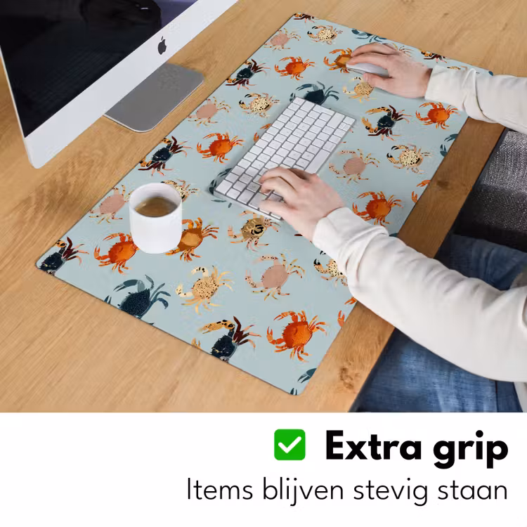 Krabben - Speels - Kleurrijk Muismat XXL klein 681 -sfeer3