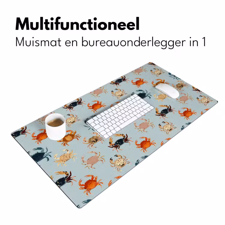 Krabben - Speels - Kleurrijk Muismat XXL klein 681 -sfeer4