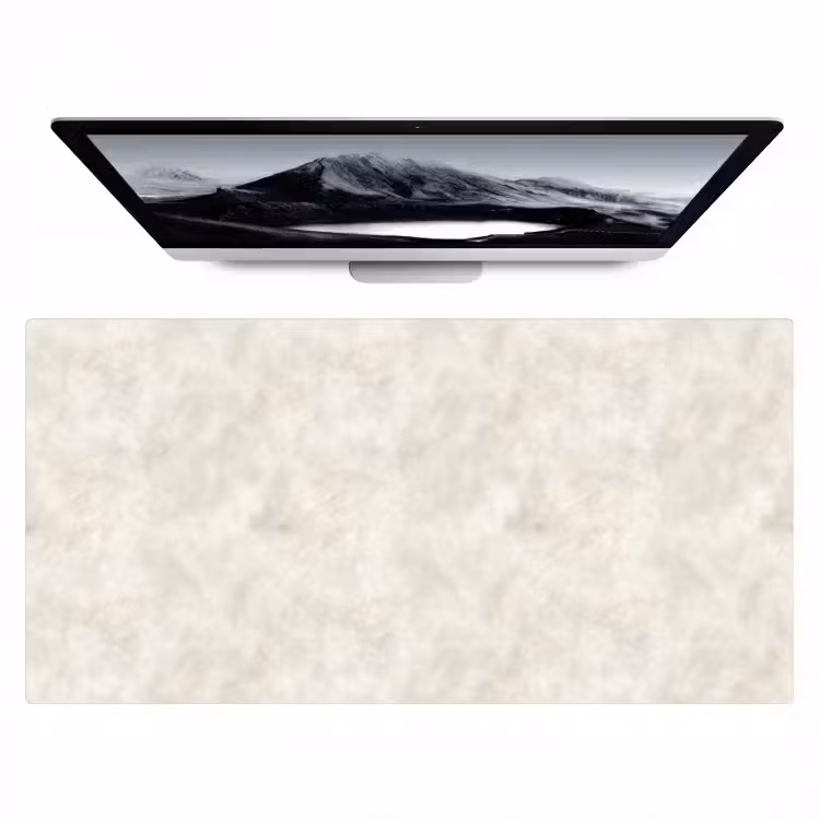 Crèmebeige - Marmer - Aders Muismat XXL klein 681 -zzz3d