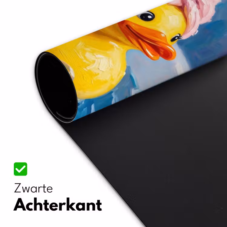 Creatief - Badeend - Kleurrijk Muismat XXL klein -sfeer2