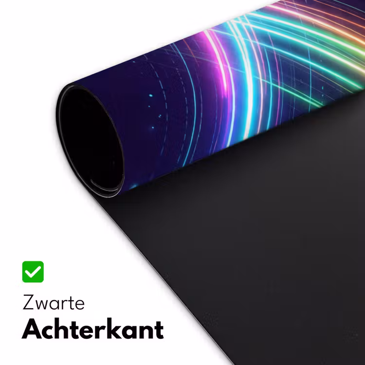 Kruisen - Lasterstralen - Neon Muismat XXL klein -sfeer2