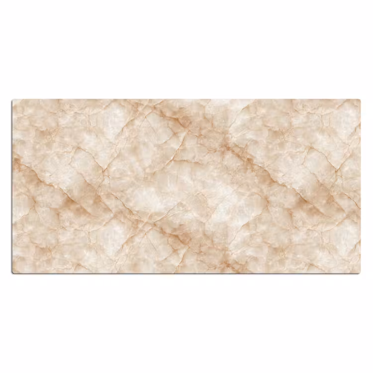 Kristalstructuur - Bruin - Marmer Muismat XXL klein 681 -3d_leeg