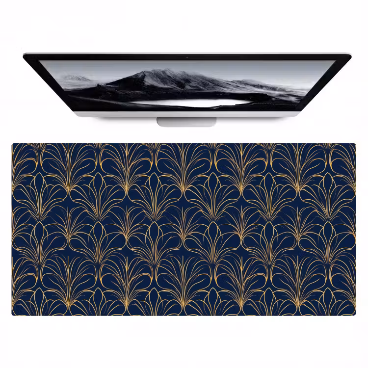 Deco - Waaier - Blauw Muismat XXL klein 681 -zzz3d