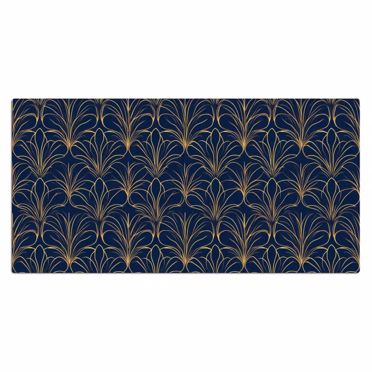 Deco - Waaier - Blauw Muismat XXL klein 681 -3d_leeg