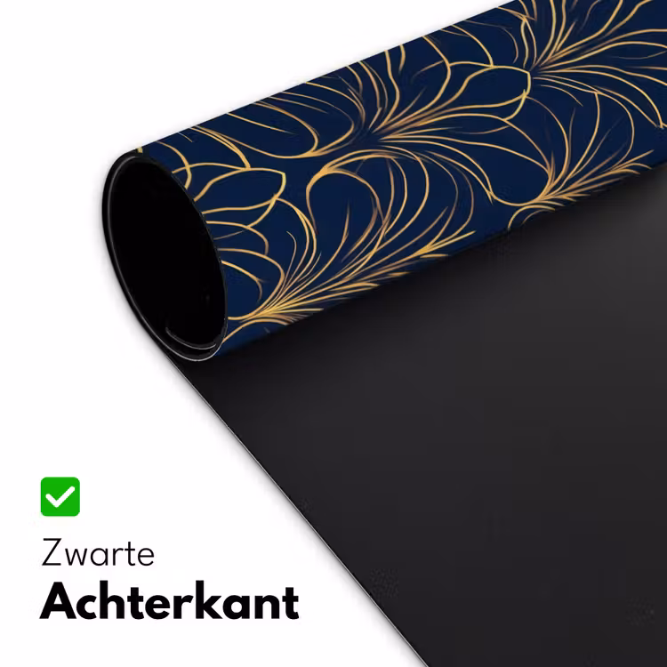 Deco - Waaier - Blauw Muismat XXL klein 681 -sfeer2
